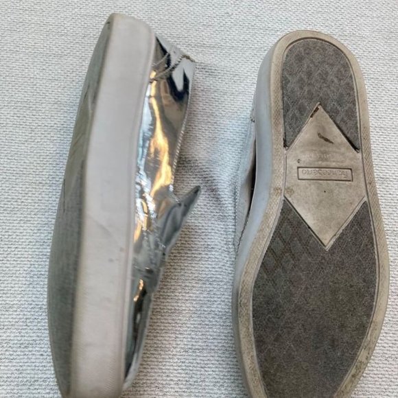 FRANCO SARTO Nelson Silver Slip on Loafer Sneakers. Size 7 - Picture 6 of 6